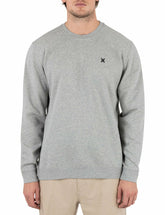 Hurley On Sale | Icon Long Sleeve Crew - GREY HEATHER