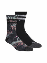 Hurley On Sale | Extended Terry Crew Socks (2 Pack) - Black