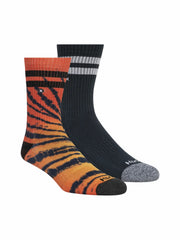 Hurley On Sale | Extended Terry Crew Socks (2 Pack) - Orange