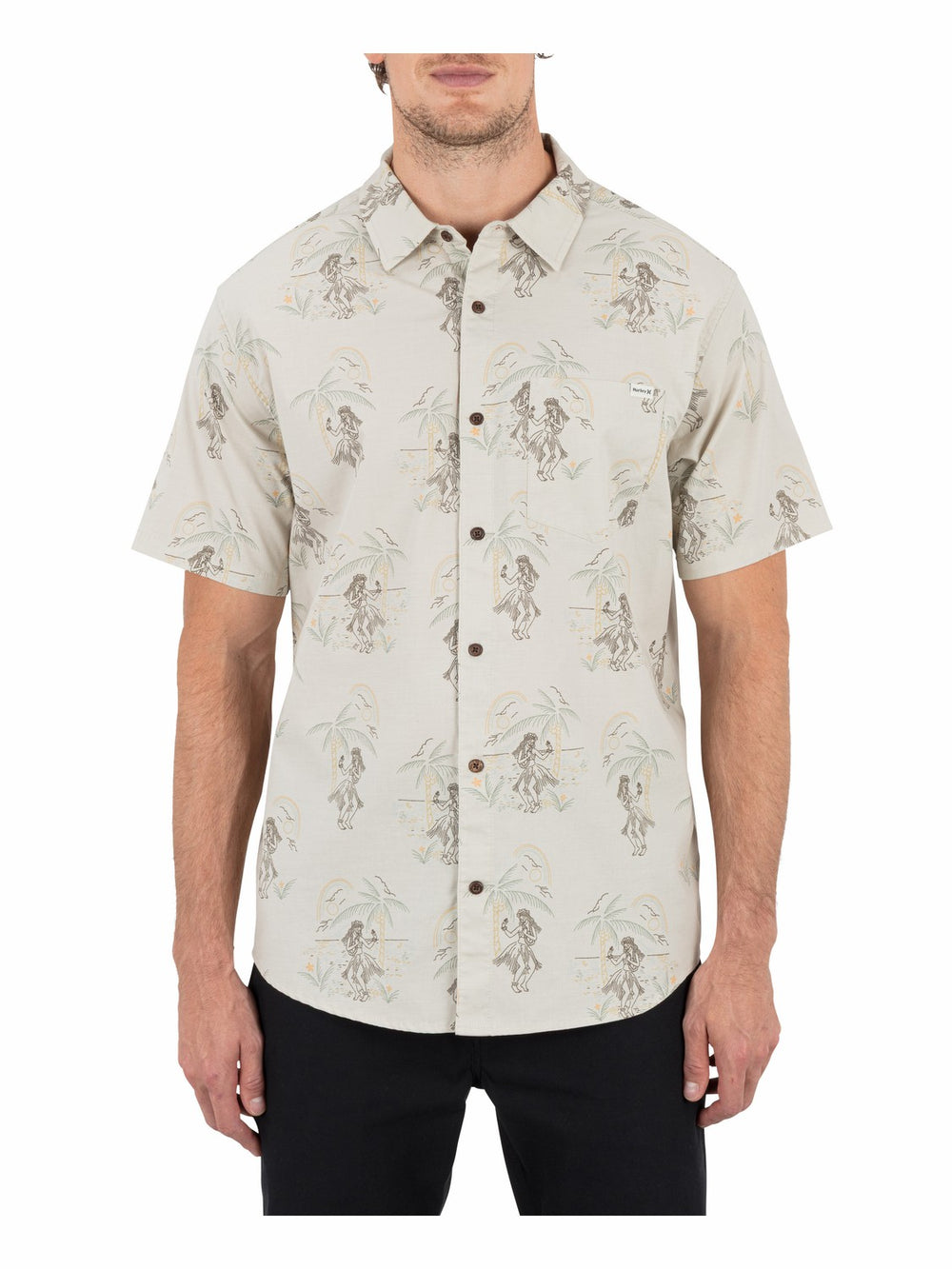 Hurley Discount | Lido Stretch Short Sleeve - Bone 2