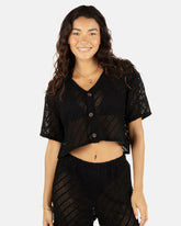 Hurley | Crochet Camp Shirt - Black