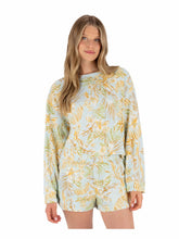 Hurley Discount | Fall Palms Boxy Crew - STARLIGHT BLUE