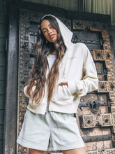 Hurley On Sale | Enjoy The Good Crop Zip Hoodie - Off White