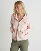 Hurley | Shell Yeah Crop Zip Hoodie - Seashell Pink