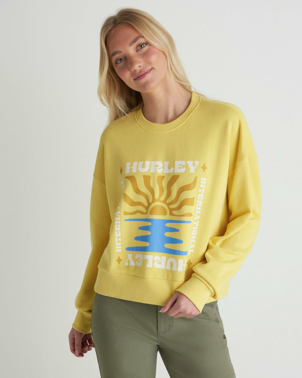 Hurley Discount | Living Peace Boxy Crew - Dandelion