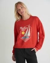 Hurley For Sale | Leisure Club Boxy Crew Sweatshirt - Float Red