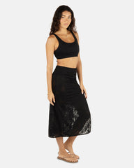 Hurley Onsale | Ulu Leaf Midi Skirt - Black