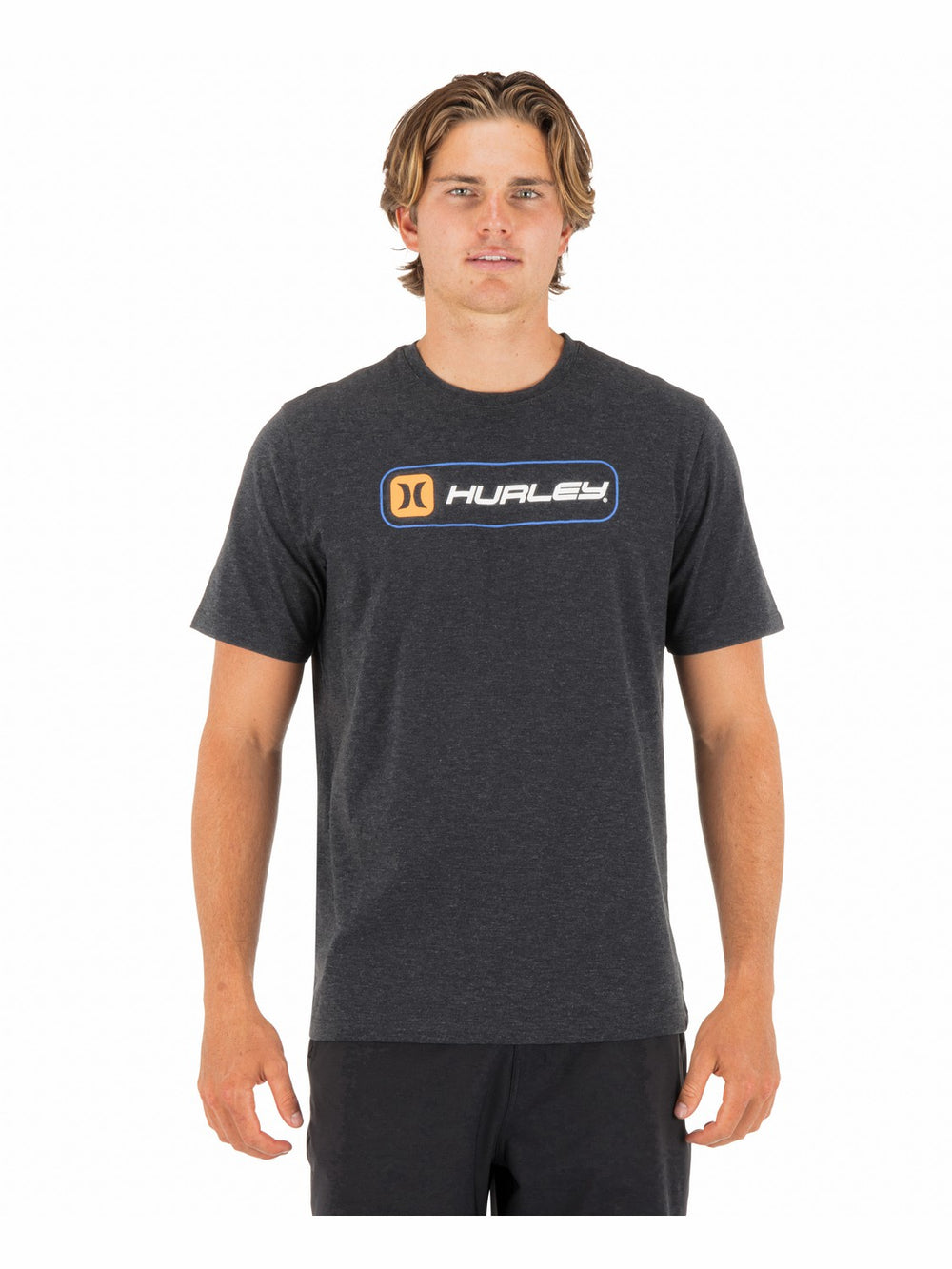 Hurley | Inlined Slub Short Sleeve - Black Heather