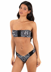 Hurley | Ikat Palm Bandeau - Black / Coconut
