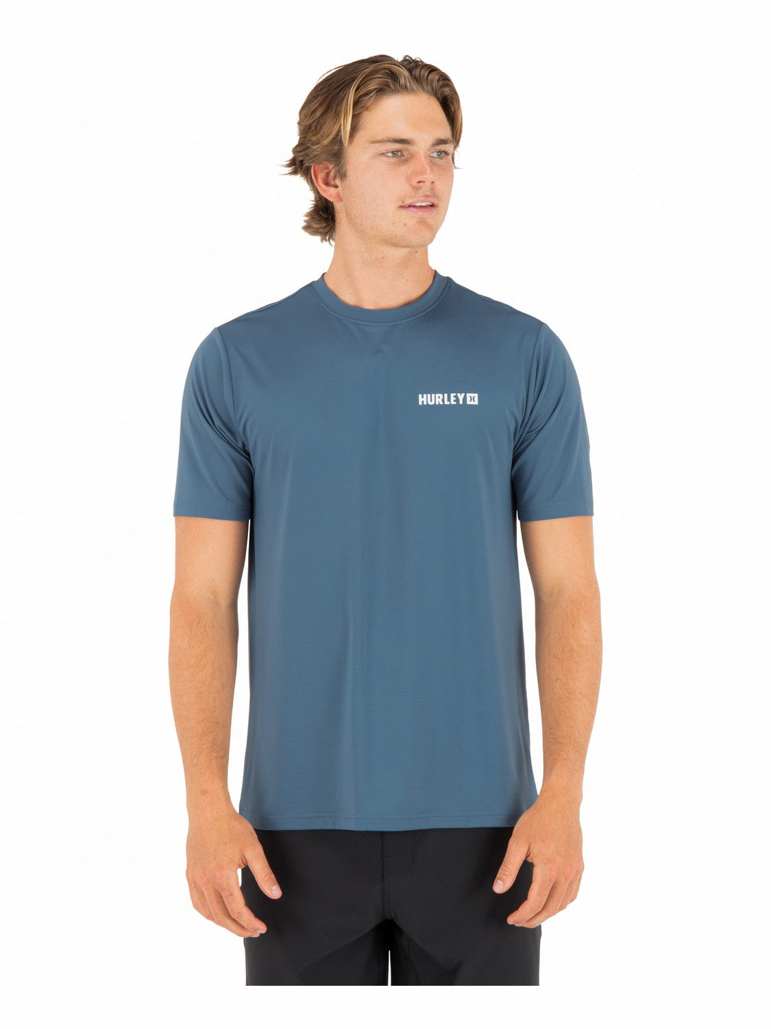 Hurley Discount | Hybrid UPF Short Sleeve - Grey Teal