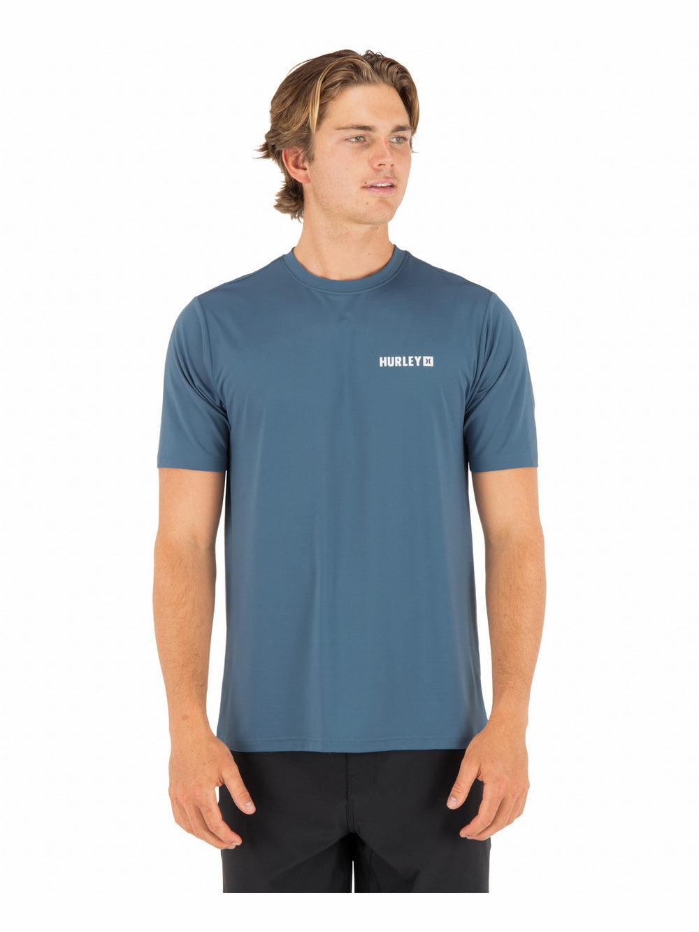 Hurley Discount | Hybrid UPF Short Sleeve - Grey Teal