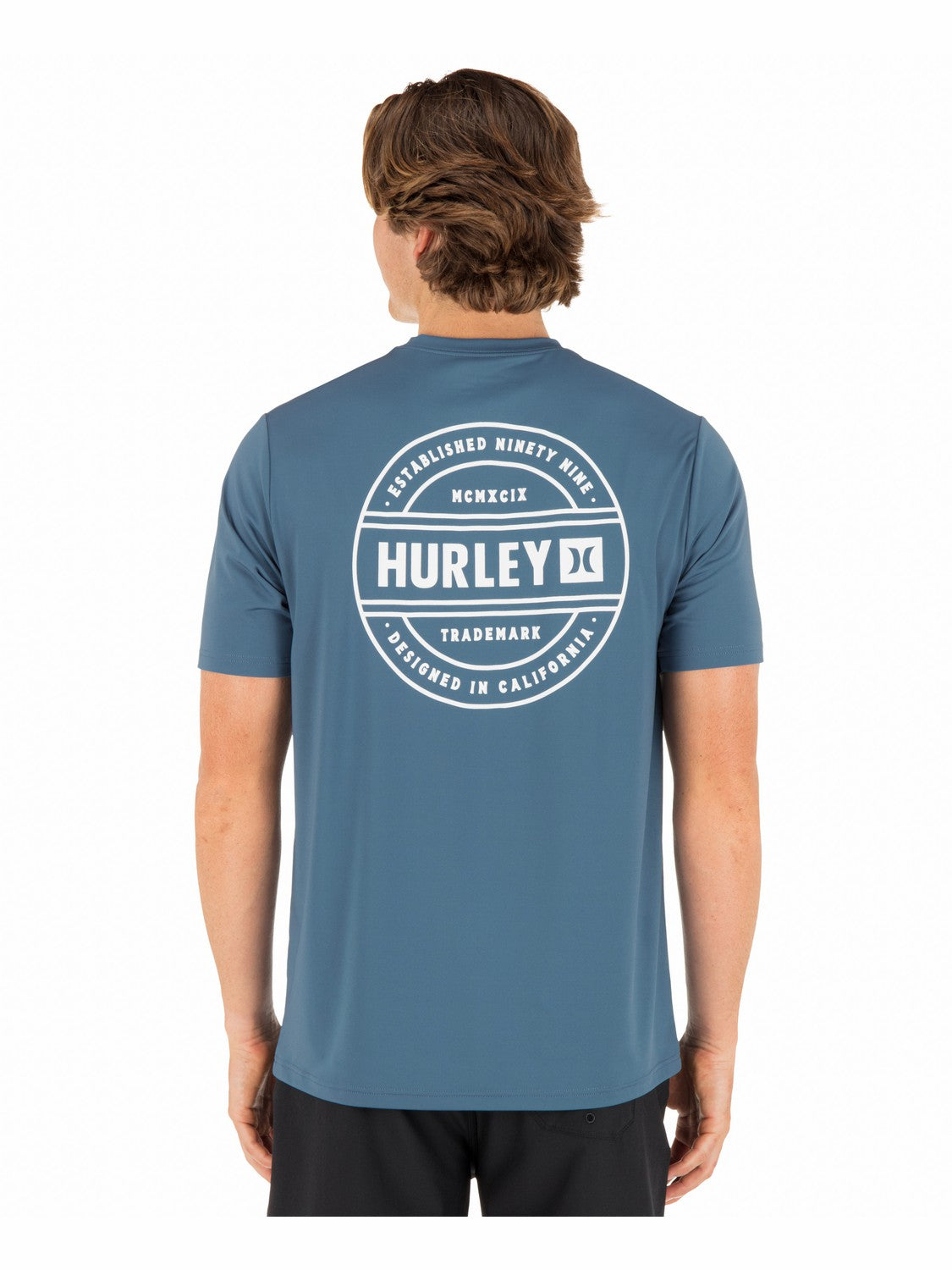 Hurley Discount | Hybrid UPF Short Sleeve - Grey Teal