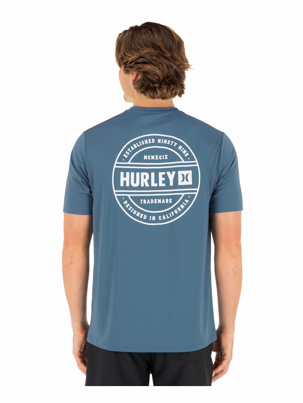 Hurley Discount | Hybrid UPF Short Sleeve - Grey Teal