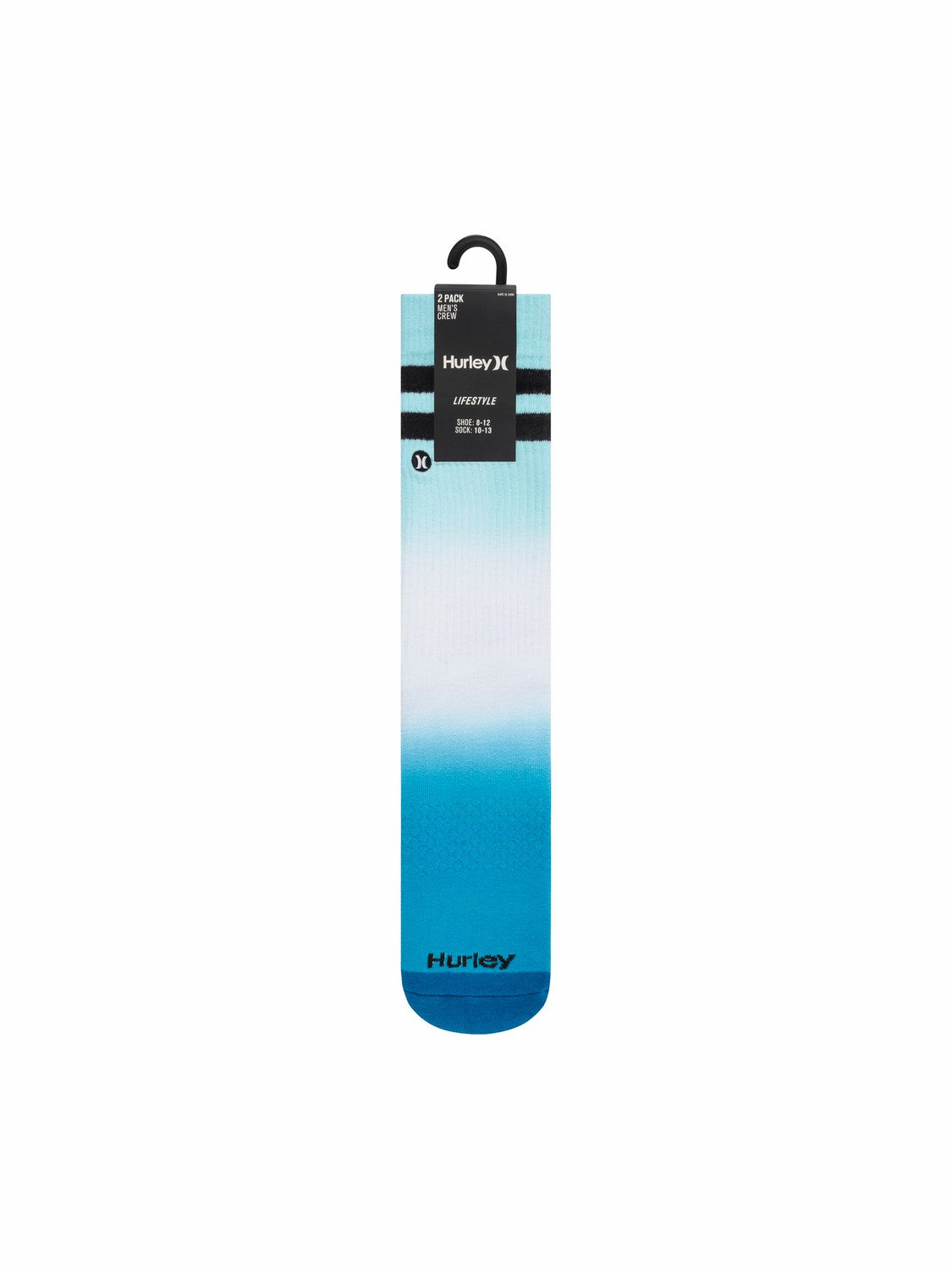Hurley Onsale | Extended Terry Crew Socks (2 Pack) - Blue