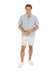 Hurley On Sale | Hemp Malibu Short Sleeve - Worker Blue
