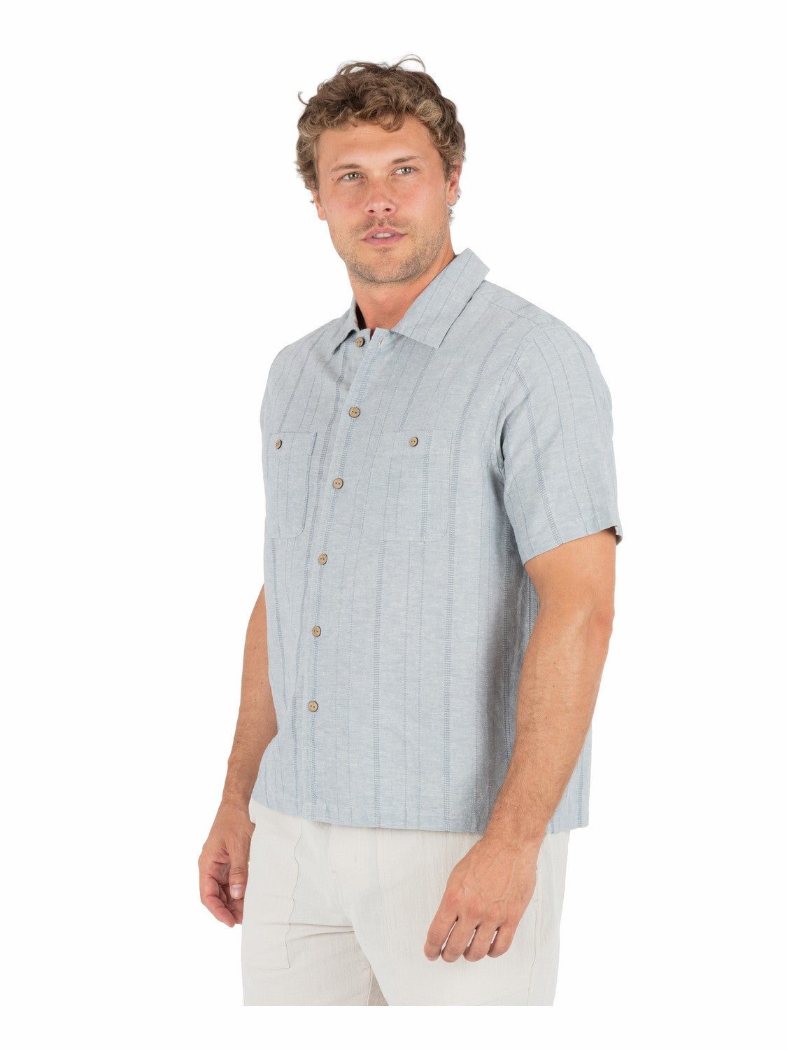 Hurley On Sale | Hemp Malibu Short Sleeve - Worker Blue