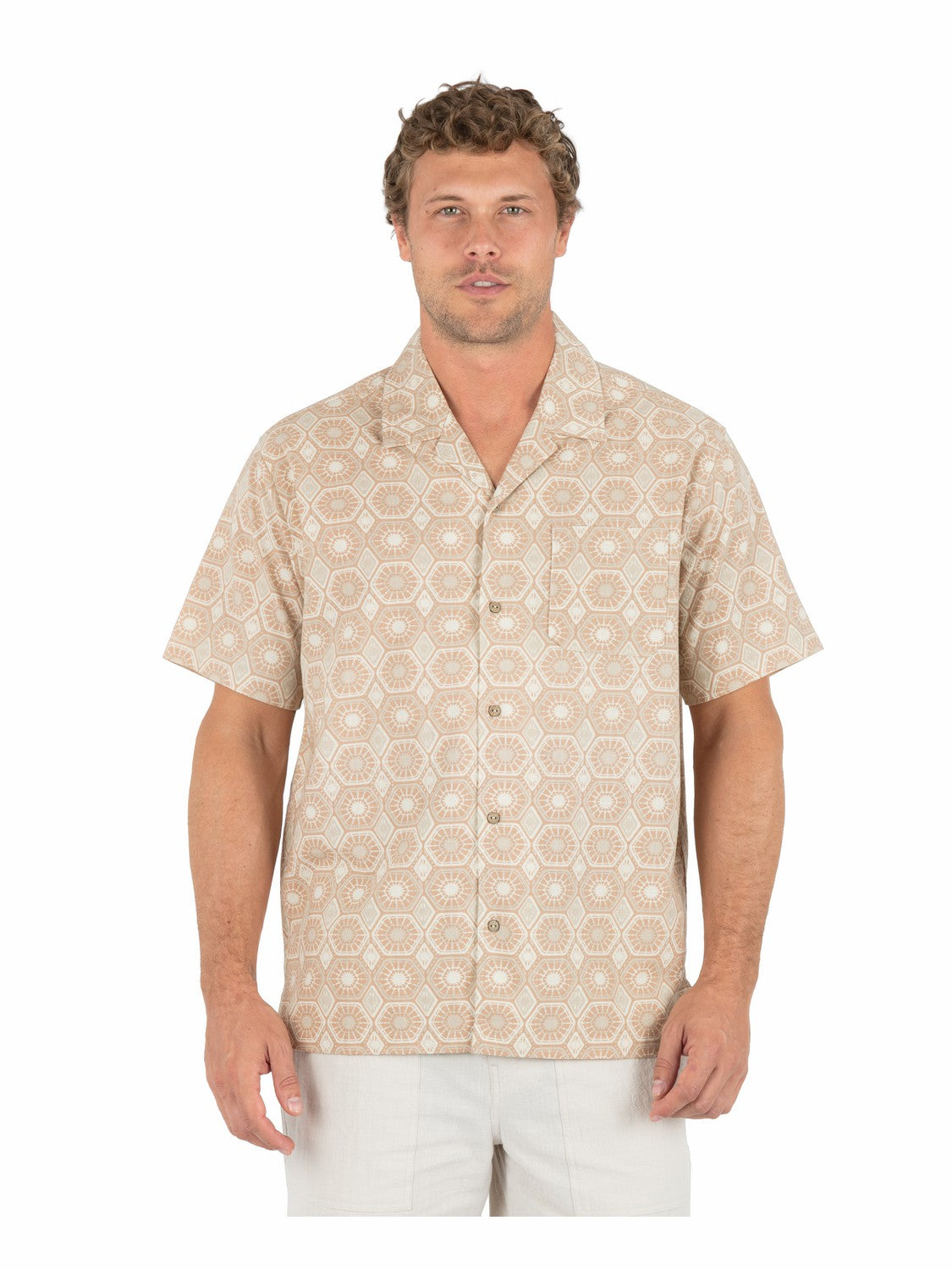 Hurley Discount | Dogpatch Camp Short Sleeve - Bristlecone