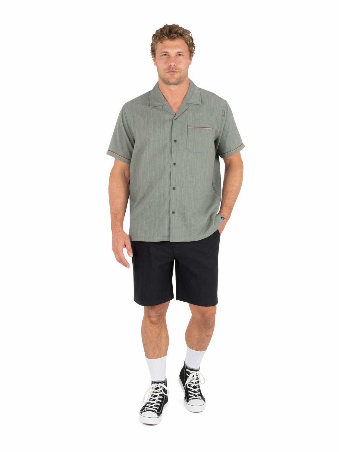 Hurley For Sale | Lay Day Camp Short Sleeve - Army