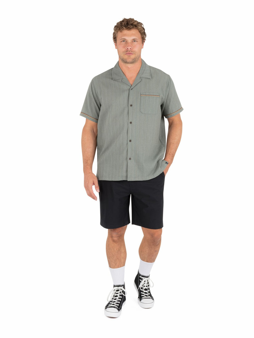 Hurley For Sale | Lay Day Camp Short Sleeve - Army
