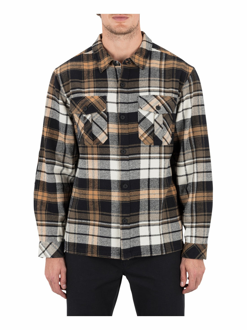 Hurley | Santa Cruz Seaside Flannel Long Sleeve - Black