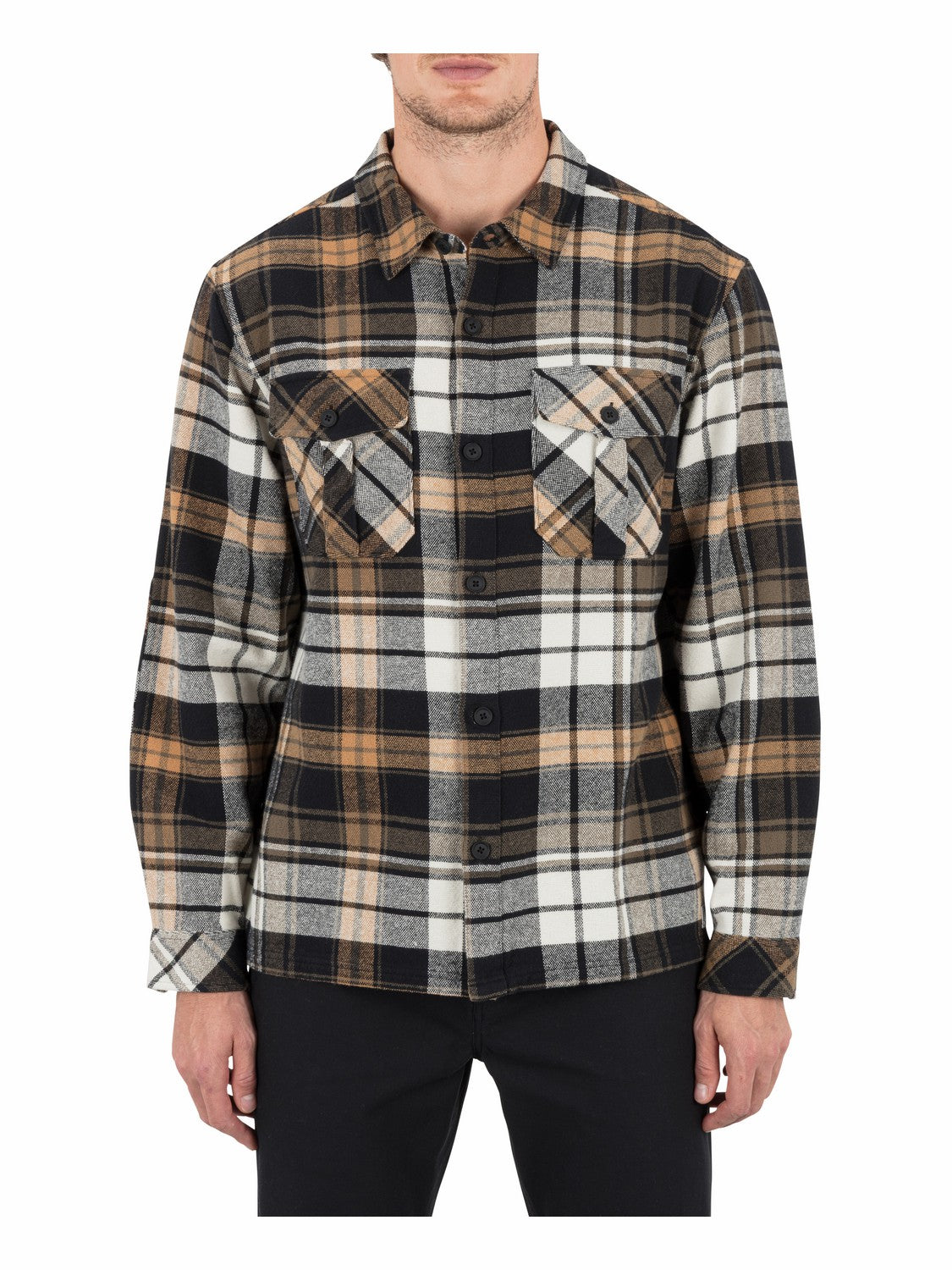 Hurley | Santa Cruz Seaside Flannel Long Sleeve - Black