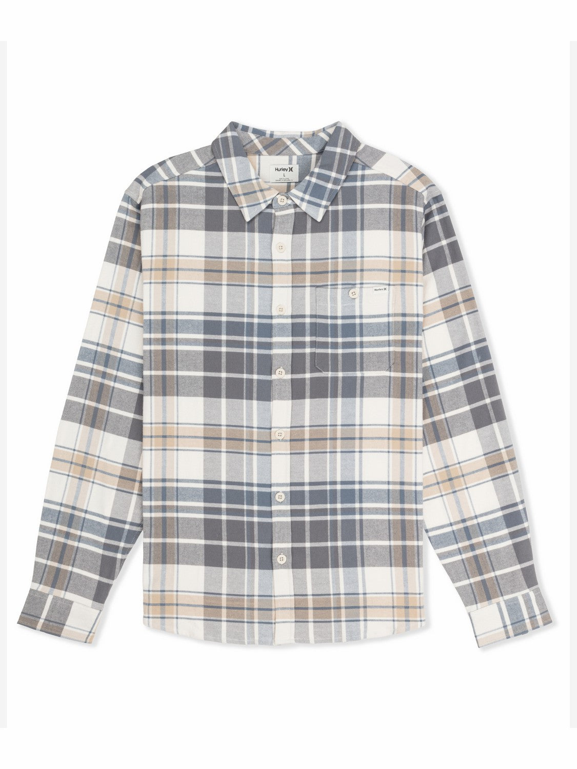 Hurley Onsale | Portland Stretch Flannel Long Sleeve - Bone