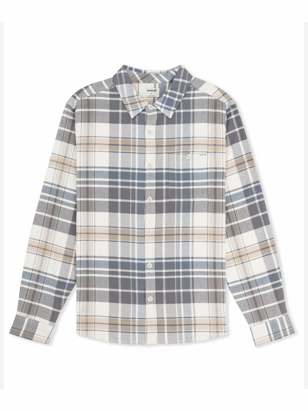 Hurley Onsale | Portland Stretch Flannel Long Sleeve - Bone