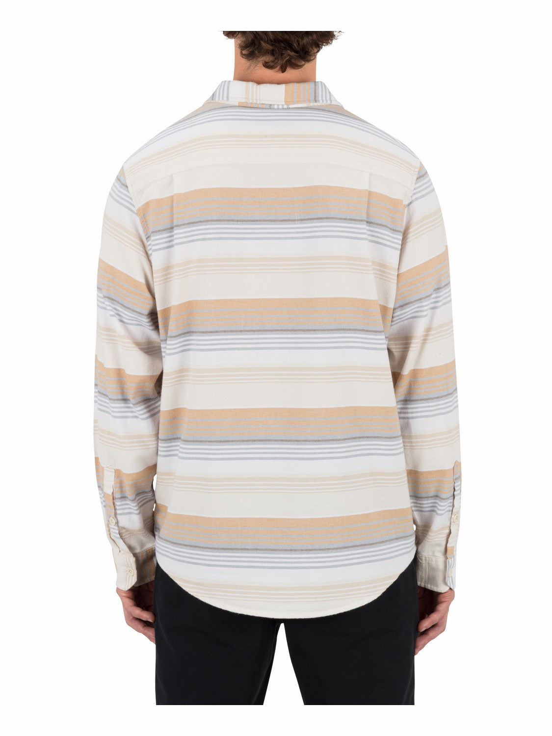 Hurley | Portland Stripe Stretch Flannel Long Sleeve - White