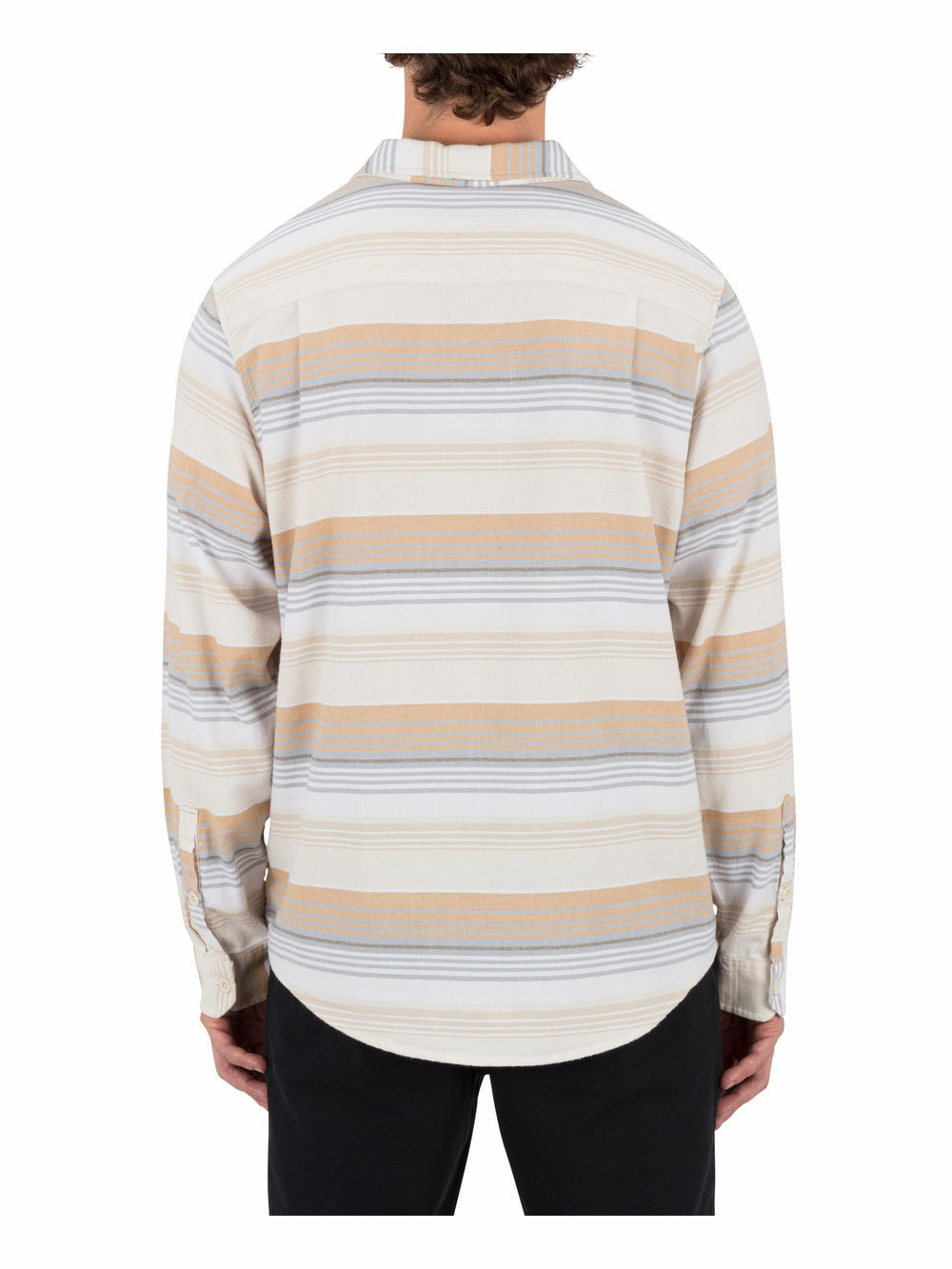 Hurley | Portland Stripe Stretch Flannel Long Sleeve - White