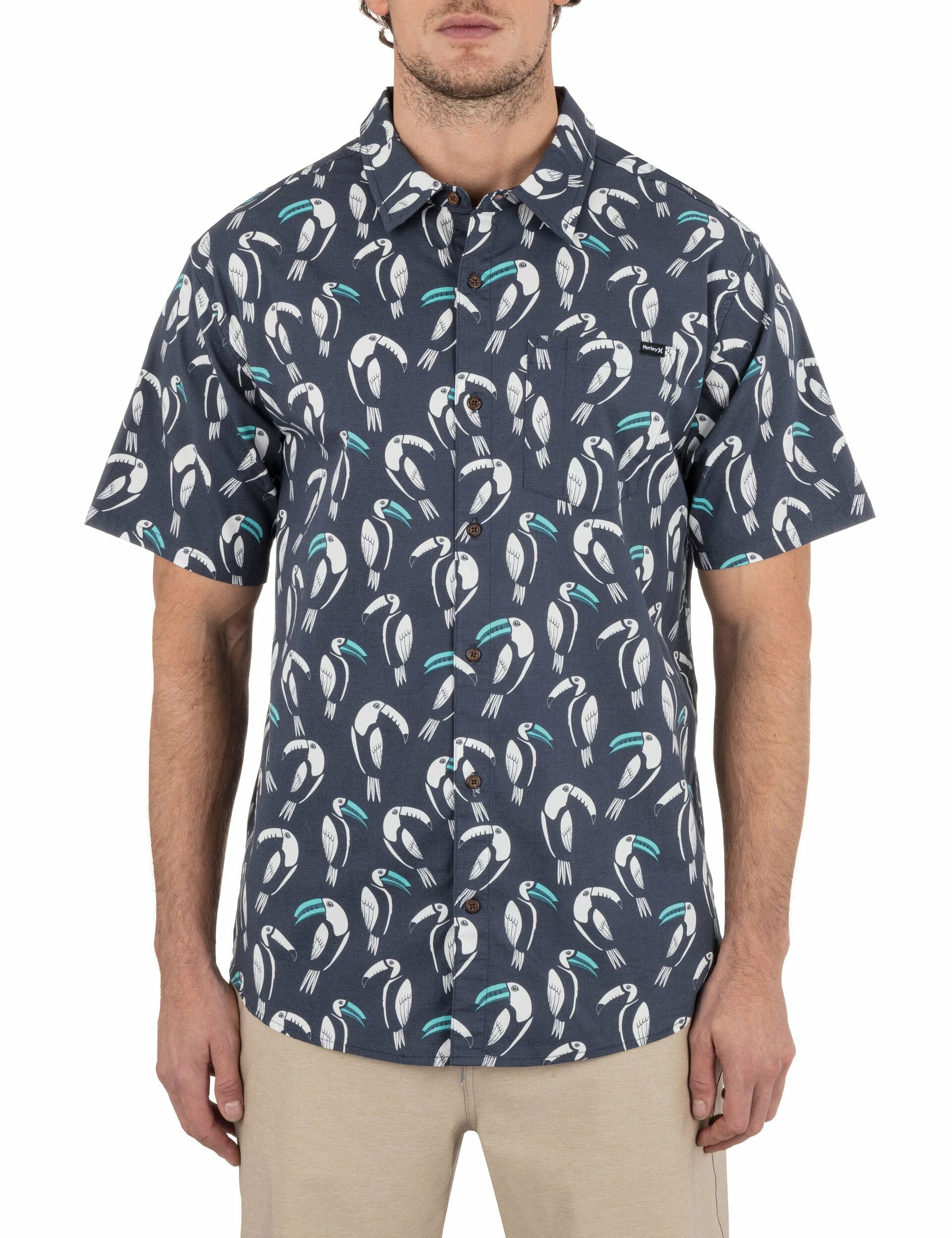 Hurley Discount | One & Only Lido Stretch Short Sleeve Shirt - GREY