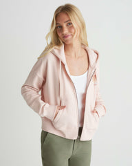 Hurley | Shell Yeah Crop Zip Hoodie - Seashell Pink