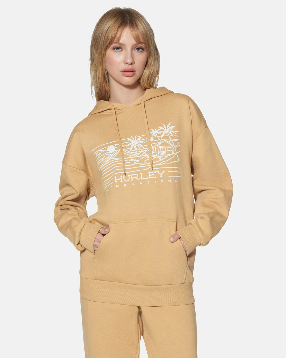 Hurley | Maui Oversized Hoodie - Tan