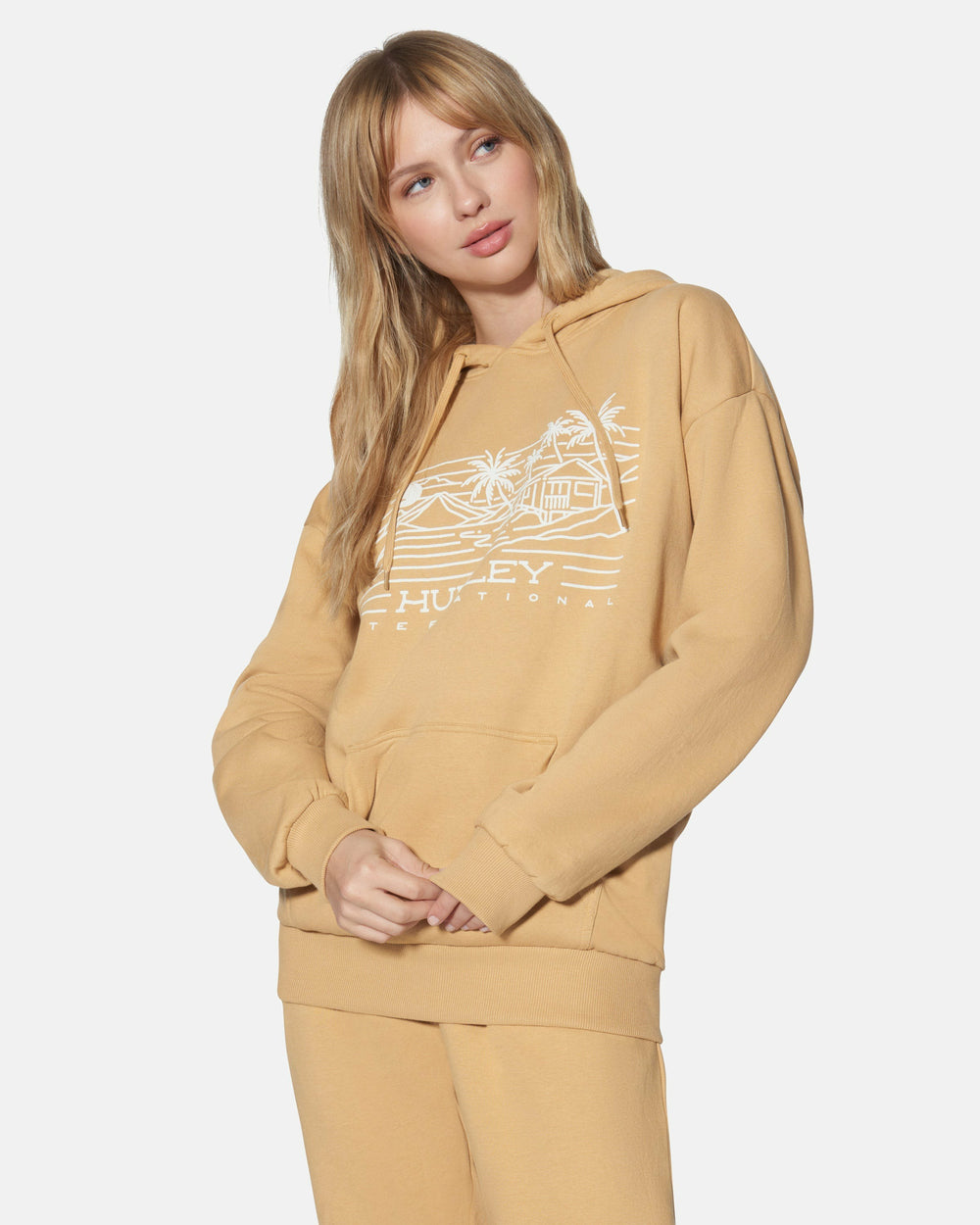 Hurley | Maui Oversized Hoodie - Tan
