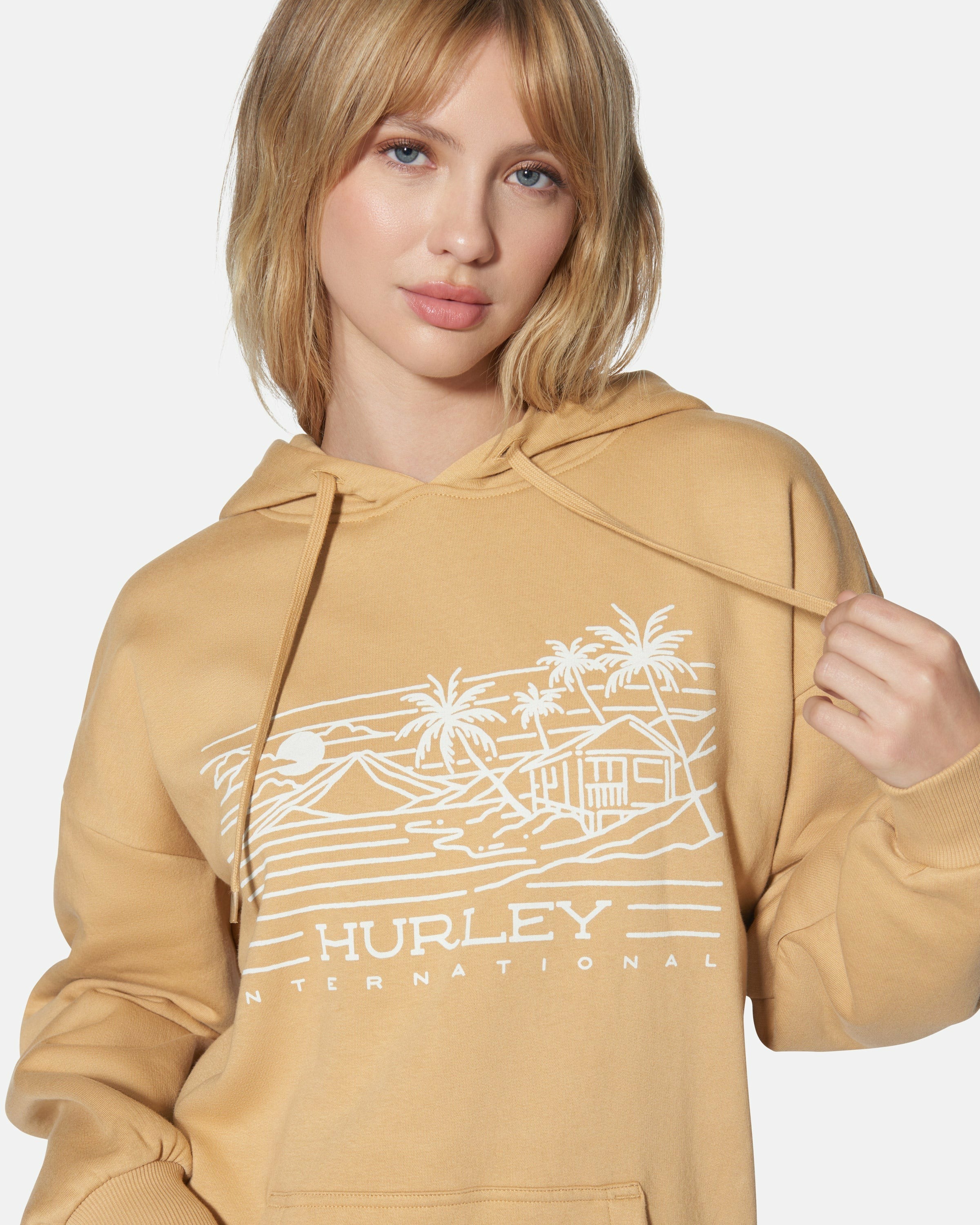 Hurley | Maui Oversized Hoodie - Tan