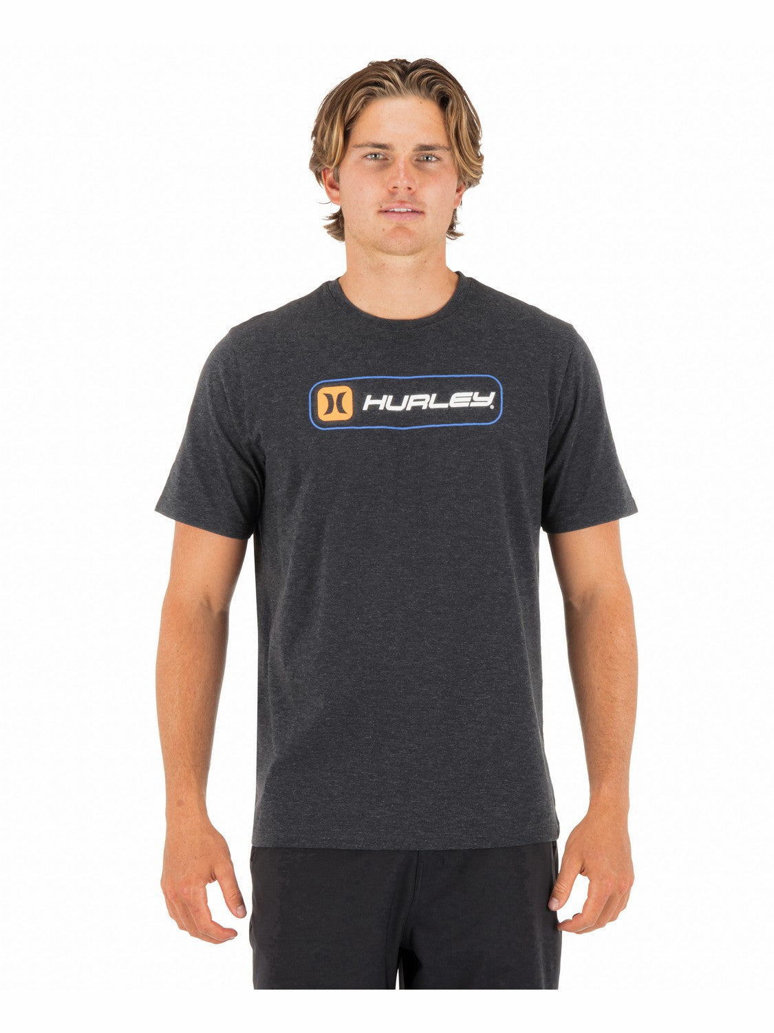 Hurley | Inlined Slub Short Sleeve - Black Heather
