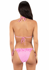 Hurley On Sale | Tropical Blooms Cheeky Tie Side Bottom - Bright Plumeria / Hula Pink